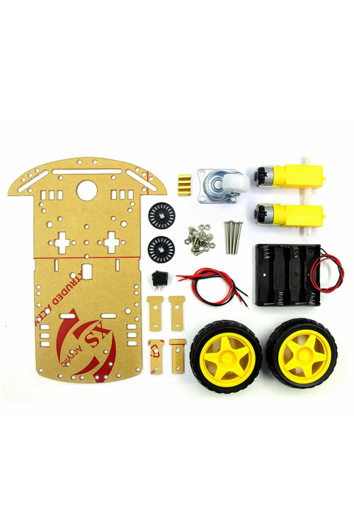 Demonte 2WD Akıllı Robot Araba Şasi Kiti DIY Pleksi Tekerlek Motor Çizgi İzleyen Engelden Kaçma