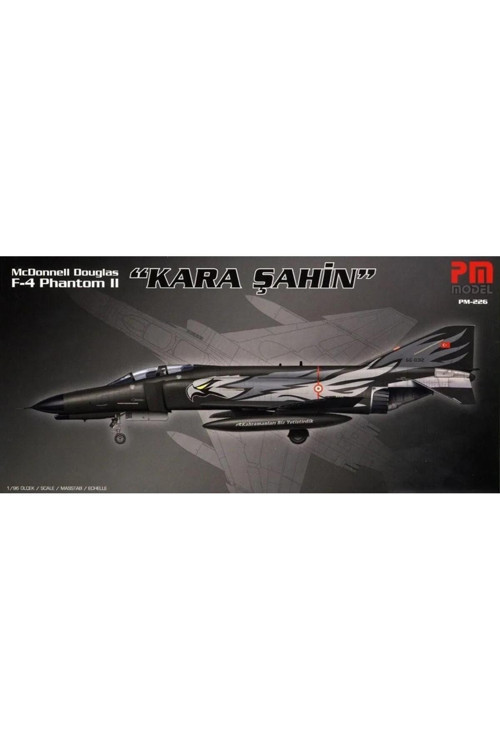 F-4 Phantom 2 Kara Şahin Model Demonte Plastik Uçak Maket Kiti