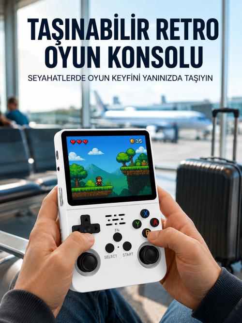 tekno Retro Oyun Cihazı – Çift MicroSD Desteği, Çoklu Platform Uyumu, 3200 mAh Batarya Yeni Ne