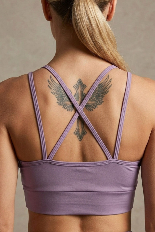 Kadın Çapraz Sırt İnce Askılı Pedli Toparlayıcı Sporcu Sütyeni Bralette