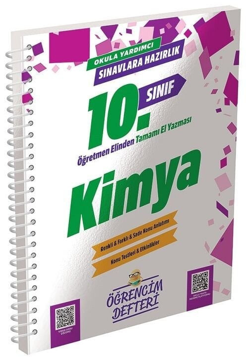Murat 10. Sınıf Kimya Öğrencim Defteri Murat Yayınları