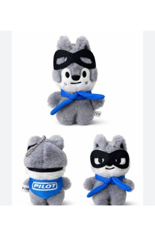 LİLİ ENNEE Lilienne Schulz Skzoo Pilot Peluş Skzoo Wolf Chan Anahtarlık 12cm