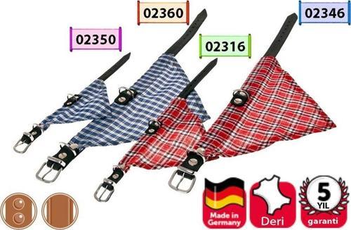 Karlıe Deri Bandanalı Boyun Tasma 62Cm Mavi