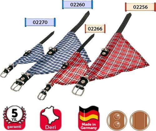 Karlıe Deri Bandanalı Boyun Tasması 32Cm Kırmızı