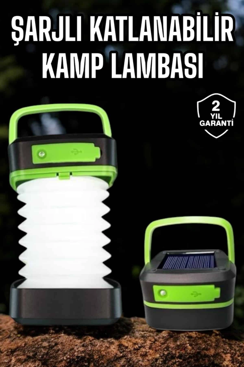 zeyta12 Led Lamba Kamp Lambası Hafif Taşınabilir Şarj Süreli Akordeon El Fenerli zeytan45