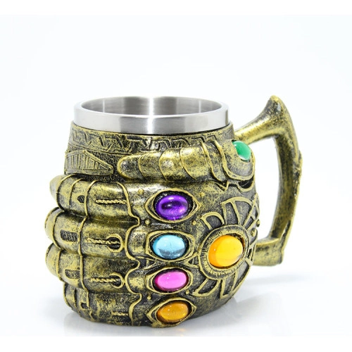 zentya4516 Mey İthalat® Paslanmaz Çelik Thanos Eli Kupa Bardak zd4526