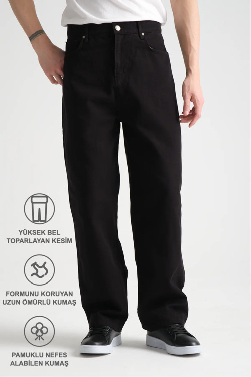 Canvas Pamuk Baggy Pantolon