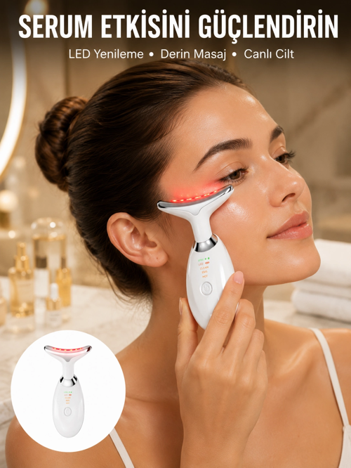 zeyta12 7 Renkli Led Cilt Yenileyici Masaj Ve Bakım Cihazı Yeni Nesil zeytan45