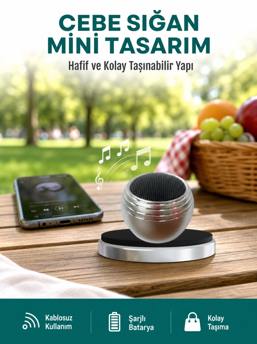 zentya4516 Mey İthalat® Cep Boy Bluetooth Hoparlör Güçlü Ses Çıkışı TWS Destekli Yeni Nes