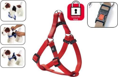 Karlıe Kilitli Göğüs Tasma S/M 35-60Cm Kırmızı