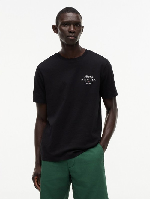 SCRIPT STACK REGULAR TEE Erkek Siyah T-Shirt - MW0MW43224