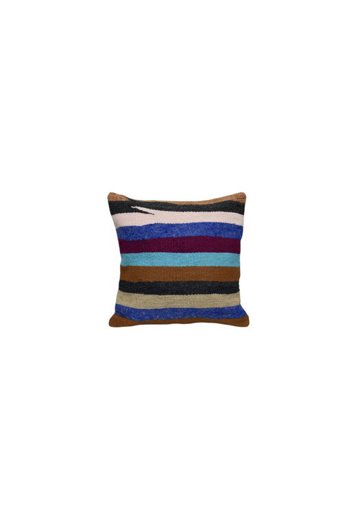 Yeni El Dokuma Dekoratif Kilim Kırlent Yastık Kılıfı 6450
