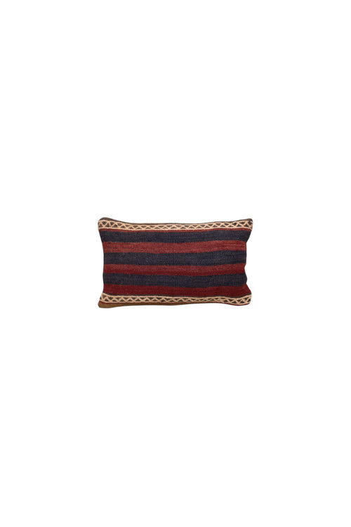 Yeni El Dokuma Dekoratif Lumbar Kilim Kırlent Yastık Kılıfı 6124