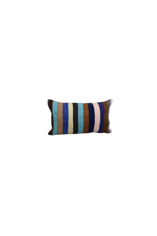 Yeni El Dokuma Dekoratif Lumbar Kilim Kırlent Yastık Kılıfı 6126