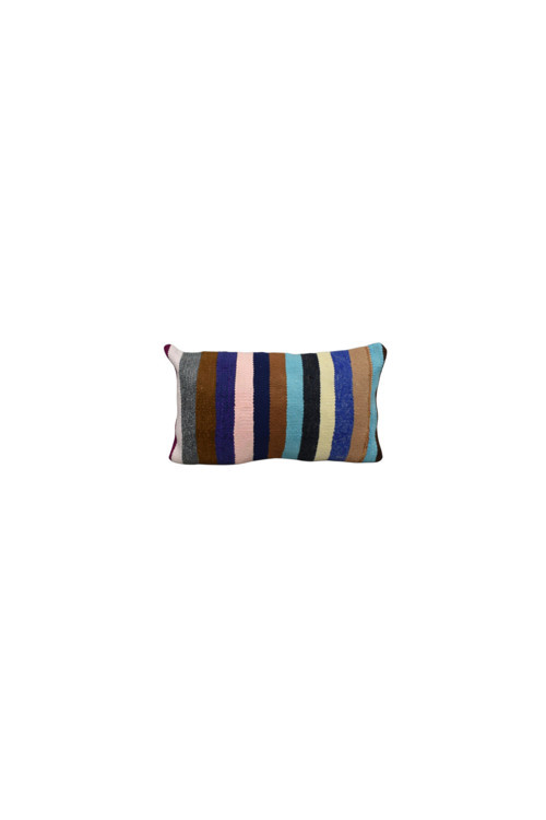 Yeni El Dokuma Dekoratif Lumbar Kilim Kırlent Yastık Kılıfı 6134