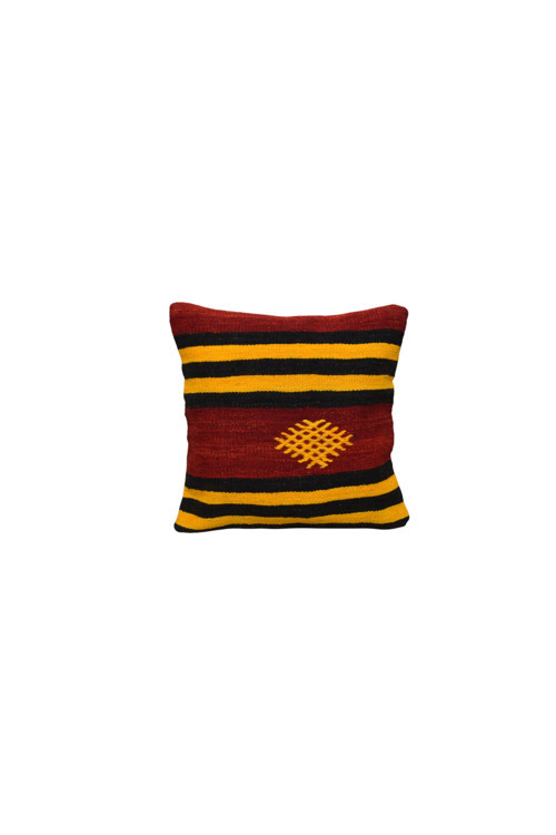 Yeni El Dokuma Dekoratif Kilim Kırlent Yastık Kılıfı 6767