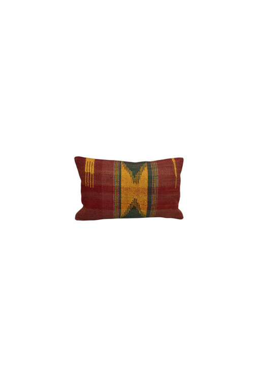 Yeni El Dokuma Dekoratif Lumbar Kilim Kırlent Yastık Kılıfı 6577