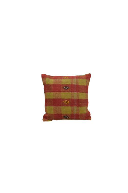 Yeni El Dokuma Dekoratif Kilim Kırlent Yastık Kılıfı 6447