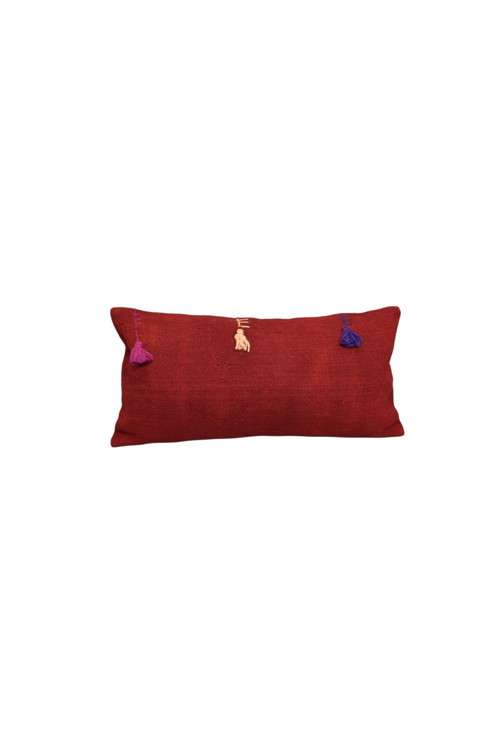 Yeni El Dokuma Dekoratif Lumbar Kilim Kırlent Yastık Kılıfı 6651
