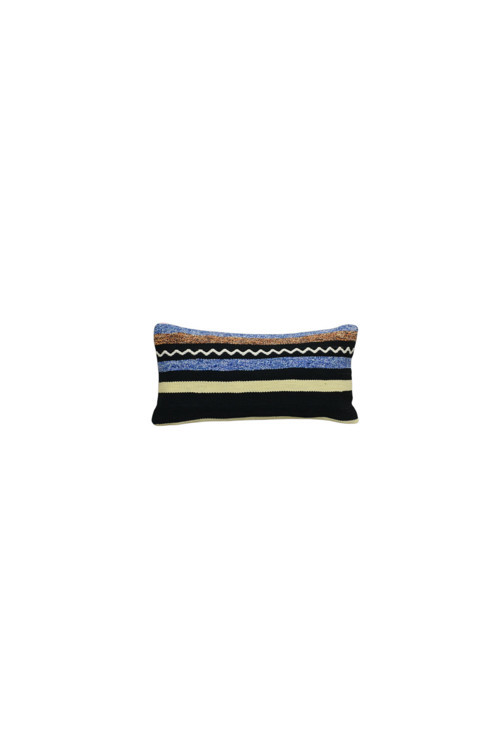 Yeni El Dokuma Dekoratif Lumbar Kilim Kırlent Yastık Kılıfı 6204