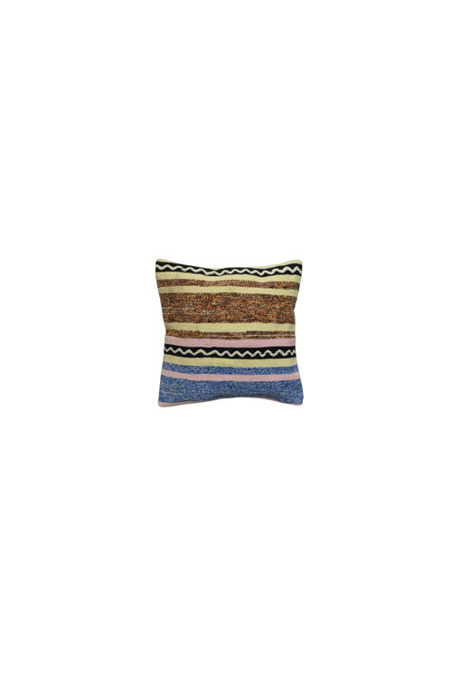 Yeni El Dokuma Dekoratif Kilim Kırlent Yastık Kılıfı 6043