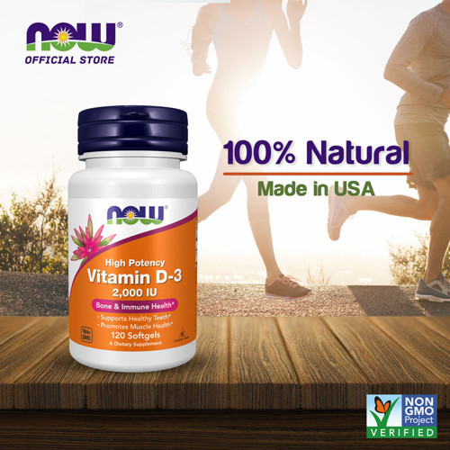 Vitamin D3 High Potency 2000 IU 120 Softgels