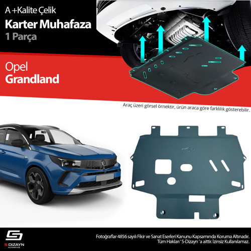 Opel Grandland Çelik Karter Muhafaza Koruma 2024 Üzeri A+ Kalite