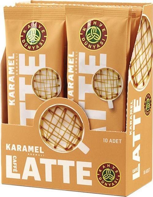 Özel Seri Sıcak Karamel Aromalı Caffe Latte 10'Lu