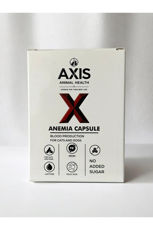 Anemia Capsule 60 Kapsül | Kedi ve Köpekler için Demir İçeren Kan Yapımını Destekleyici Takviye