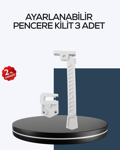 Çocuk Güvenliği İçin Cam Pencere Kilidi 3 Adet - GGGGGG9705-3496