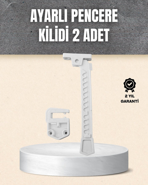 Kolay Montajlı Pencere Açılma Sınırlayıcı 2’li Set - GGGGGG7696-4212