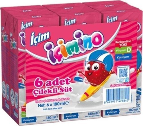 Ino Çilekli Süt 180 Ml X 6 Adet