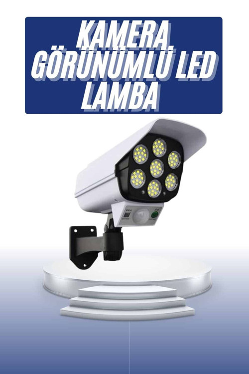 Solar Bahçe Lambası Uzaktan Kumandalı Kamera Görünümlü Hareket Sensörlü - SL0005-0BK140