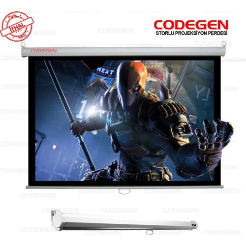 Codegen AX-24 STORLU PROJEKSİYON PERDESİ 240x200 (Arkası Siyah Fonlu - Duvar/Tava - SL0005-0CI34