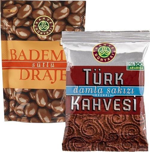 Bademli Draje Ve Damla Sakızlı Türk Kahvesi