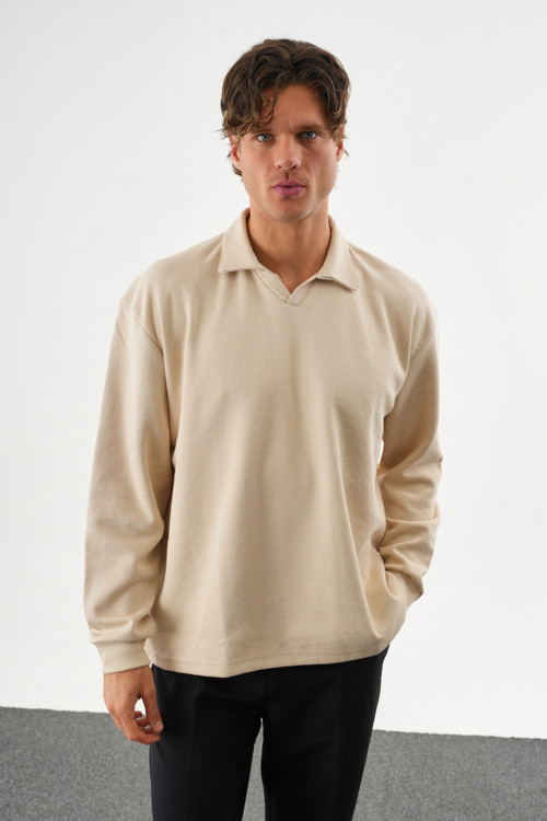 EASE Oversize Sweatshirt Bej