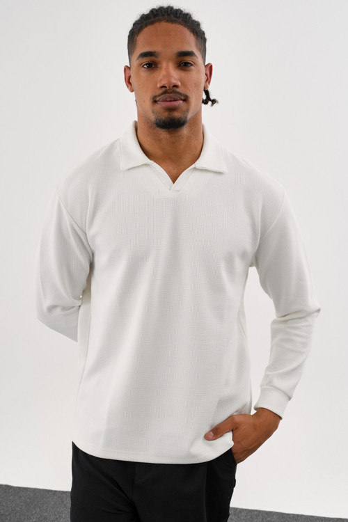 MELLOW Oversize Sweatshirt Beyaz