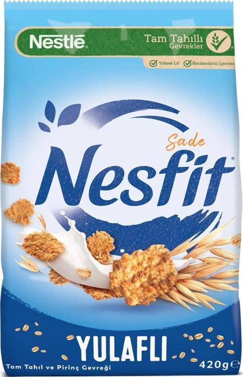 Nesfit Sade Tam Tahıllı Mısır Gevreği 420 Gr X 3 Adet