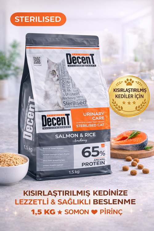 Sterilised Urinary Care Balıklı ve Pirinçli Kısırlaştırılmış Kedi Maması 1.5 Kg