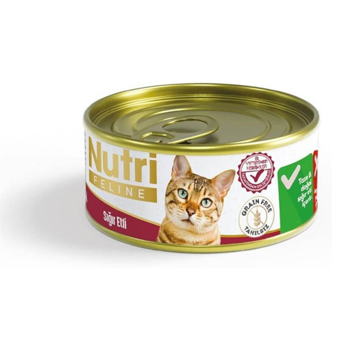 Tahılsız Sığır Etli Kedi Konservesi 85 Gr