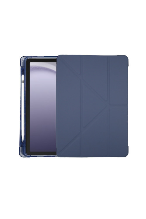 iPad 11. Nesil (A16) Uyumlu Standlı Smart Tablet Kılıfı & Kapaklı - Kalem Bölmeli Lilac Blue