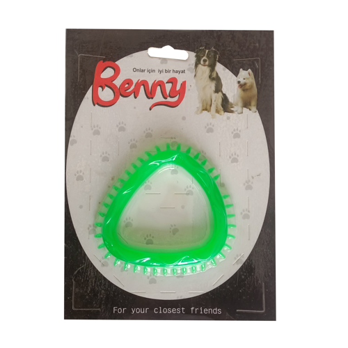 Köpek Oyuncağı Üçgen 8 x 8.5 cm Yeşil