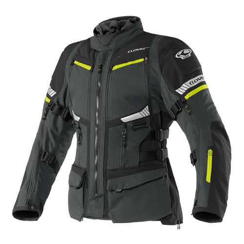 GTS-5 Korumalı Motosiklet Montu Füme Sarı