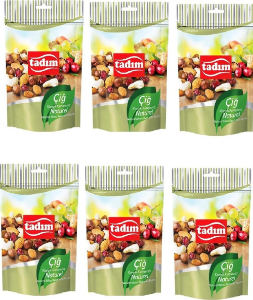 Çiğ Karışık Kuruyemiş Naturel 75 Gr X 6 Adet