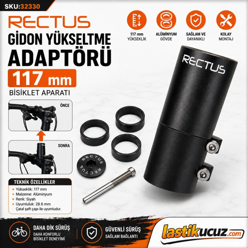 GİDON YÜKSELTME ADAPTÖRÜ 117 MM BİSİKLET APARATI