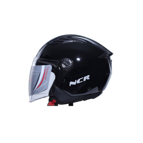 KASK ÇENESİZ 236E ECE BELGELİ-PARLAK SİYAH