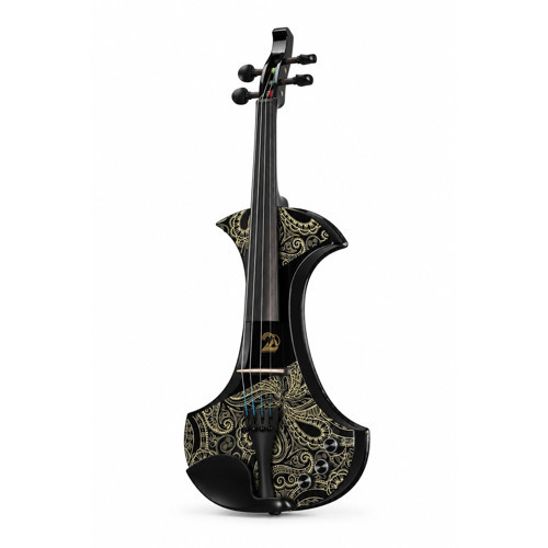 AV-D501-PB 4/4 Elektro Keman (Phoenix Black)