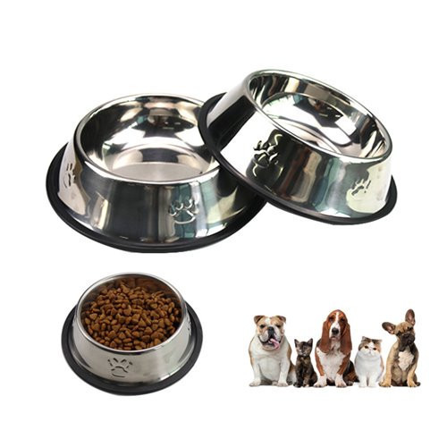 Karamelpet Pati Desenli Çelik Mama ve Su Kabı 16 Oz 500 ml 22 cm