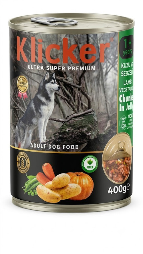 Kuzulu Sebzeli Pate Köpek Konserve 400 Gr