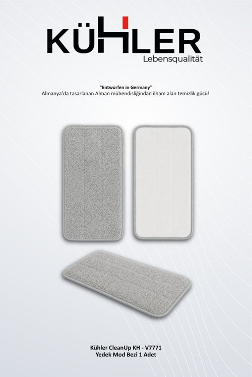 Buharlı Temizleyici Yedek Mop Bezi | Mikrofiber Zemin Temizlik Pedi | Yıkanabilir Buharlı Mop Bezi
